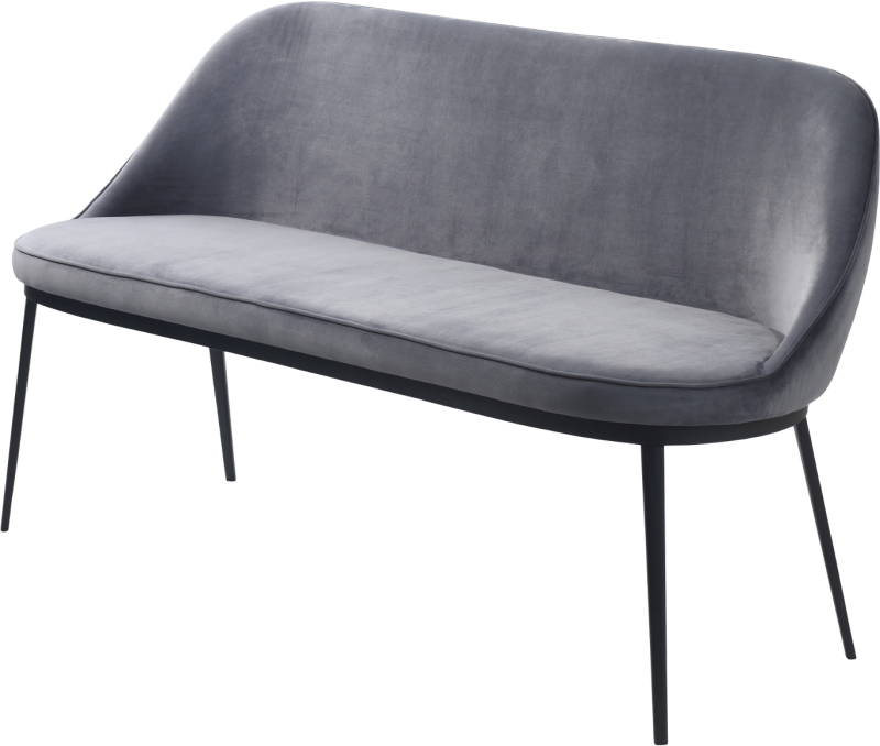 Sofabænk Gain i Grå Fløjl fra Nordique Design