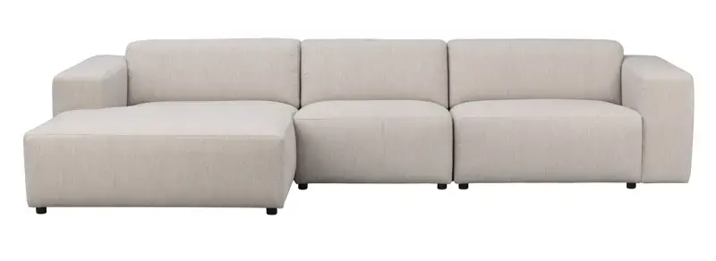Rowico Willard 4-Personers Sofa med Venstre Chaiselong - Lys Beige
