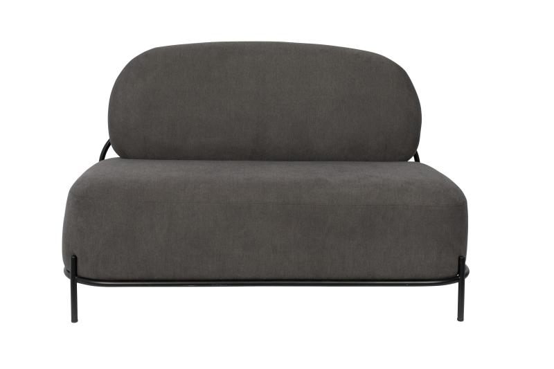 Polly Sofa i Grå Stof og Jern - Fantastisk tilbud!