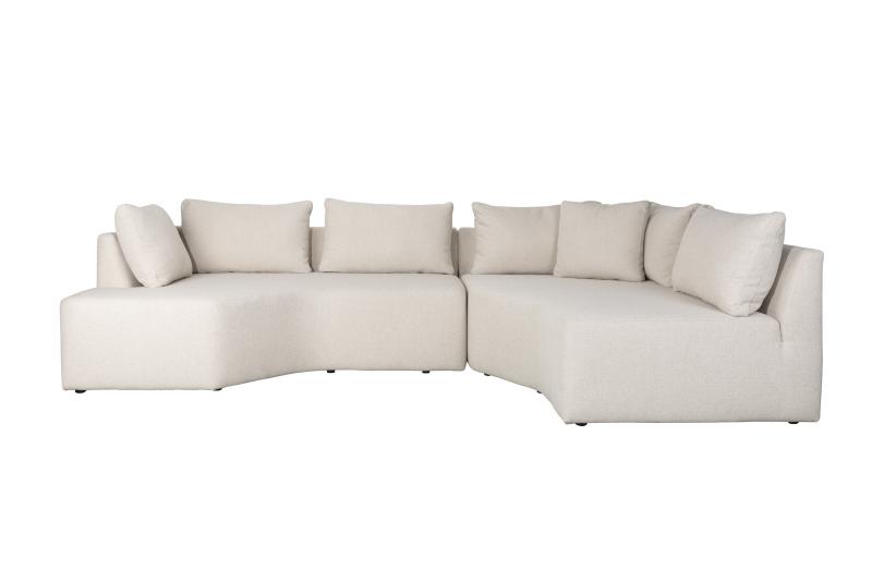 Prosper Modulsofa Højre - Beige Polyester fra Zuiver