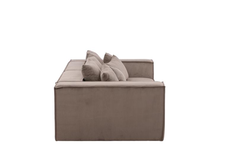 Gillholmen Sofa i Brun Polyester fra VIND Collection