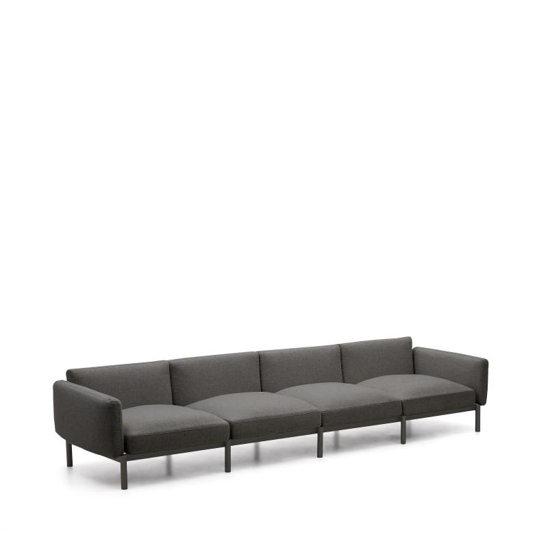 Sorells Udendørs Modulsofa til 4 Pers. - Grå Aluminium