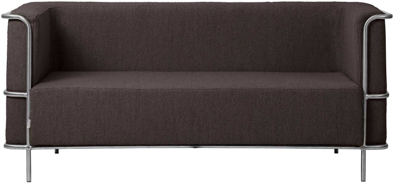 Moderne 2-personers sofa i brun bouclé fra Kristina Dam