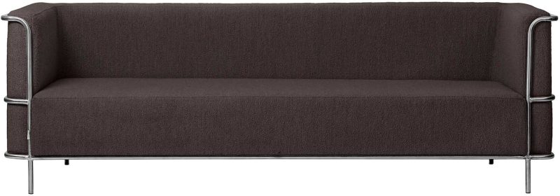 Moderne 3-personers sofa i brun bouclé fra Kristina Dam