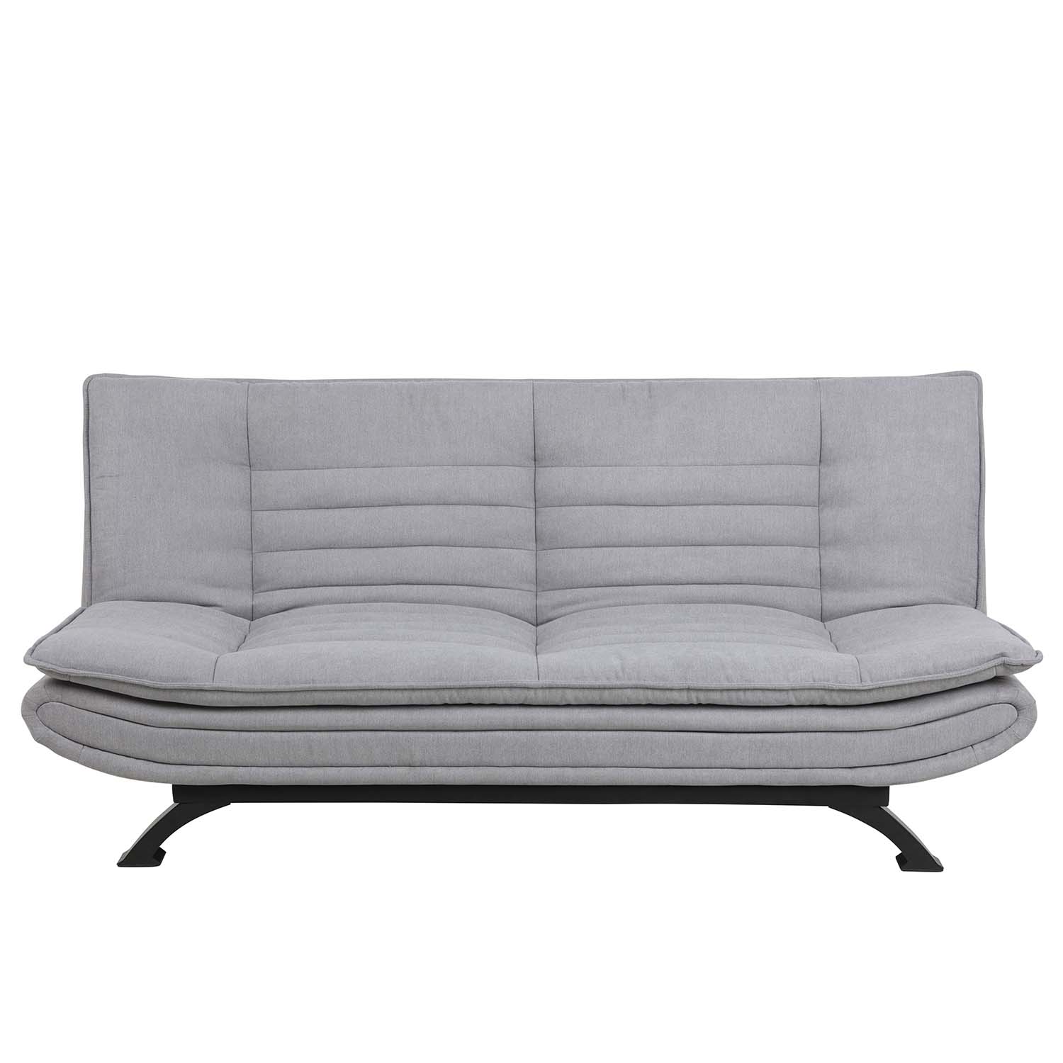 Faith Sovesofa i Lysegrå Polyester og Sort Metal - Black Friday!