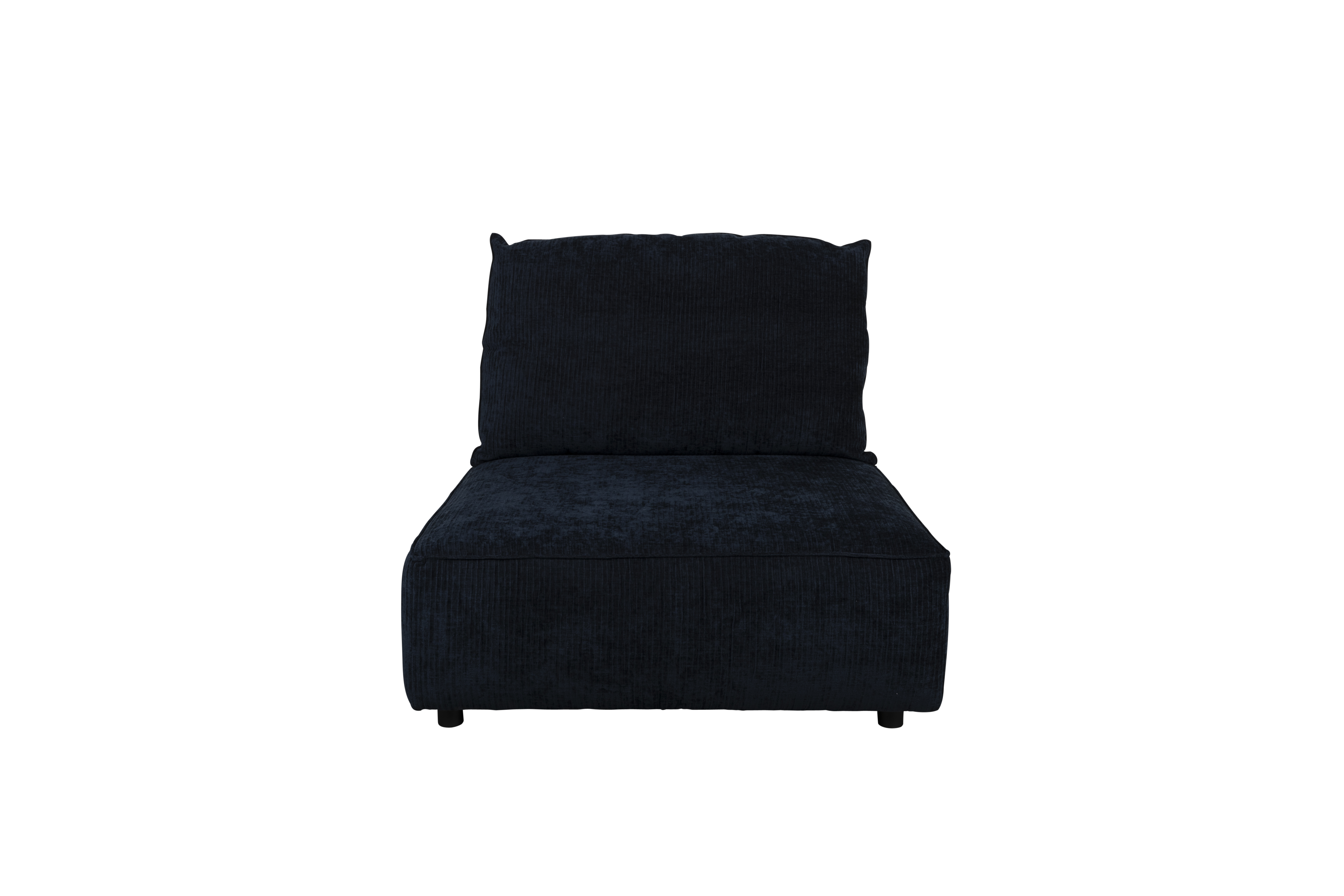 Hunter Sofa Element 1,5 Personers, M. Ryg   Navy Fløjl Og Plast fra Zuiver