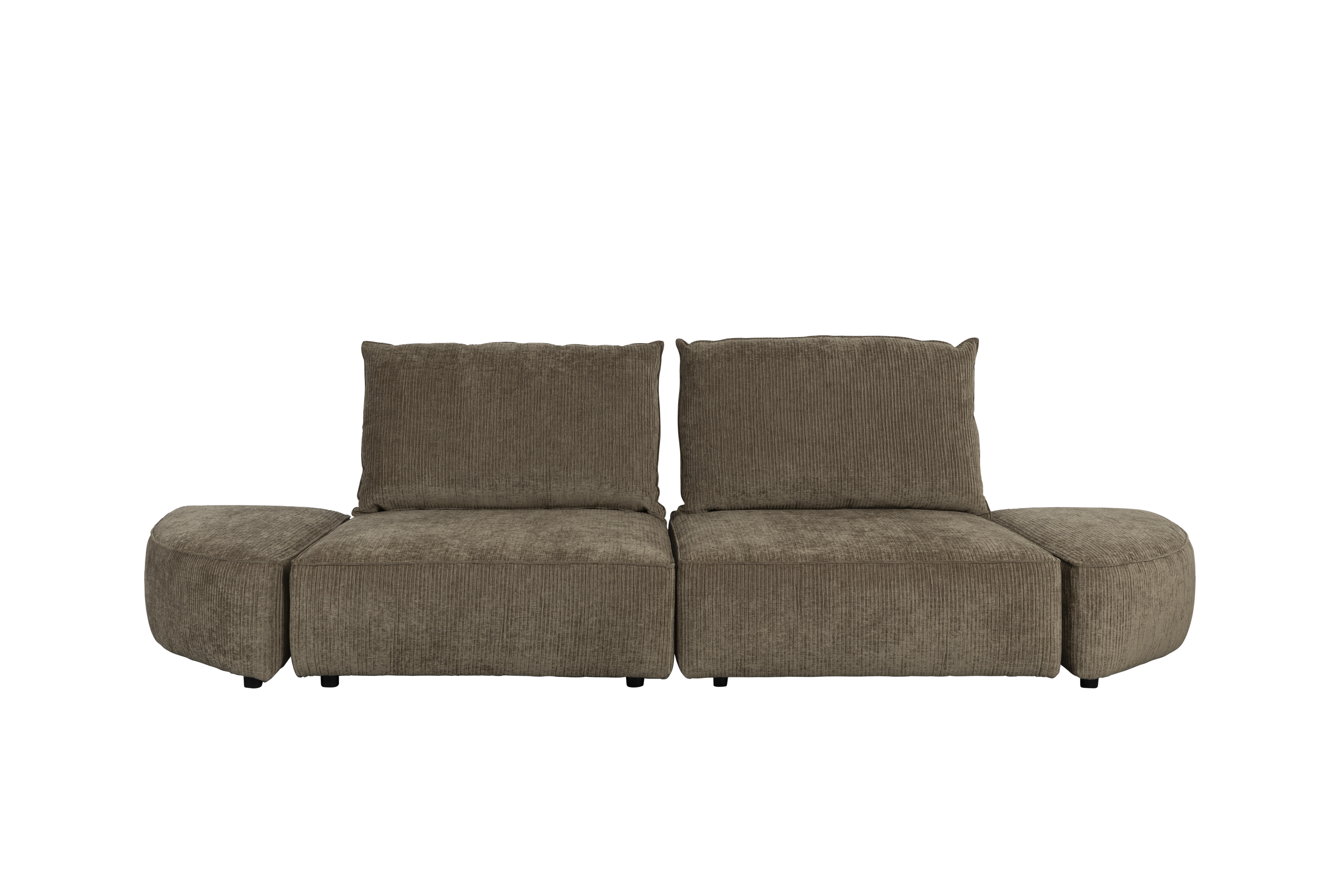 Hunter 3 Personers Sofa   Mos Fløjl Og Plast fra Zuiver