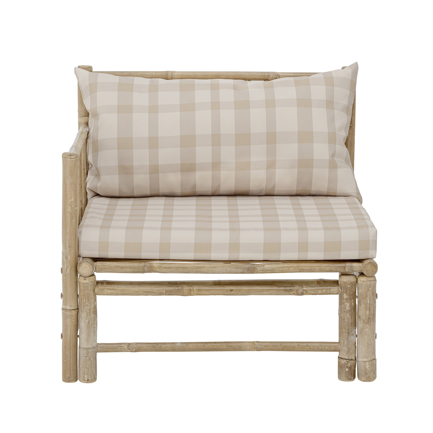 Korfu Udendørs Modul Sofa, Venstre Hjørne   Polyester Og Natur Bambus fra Bloomingville