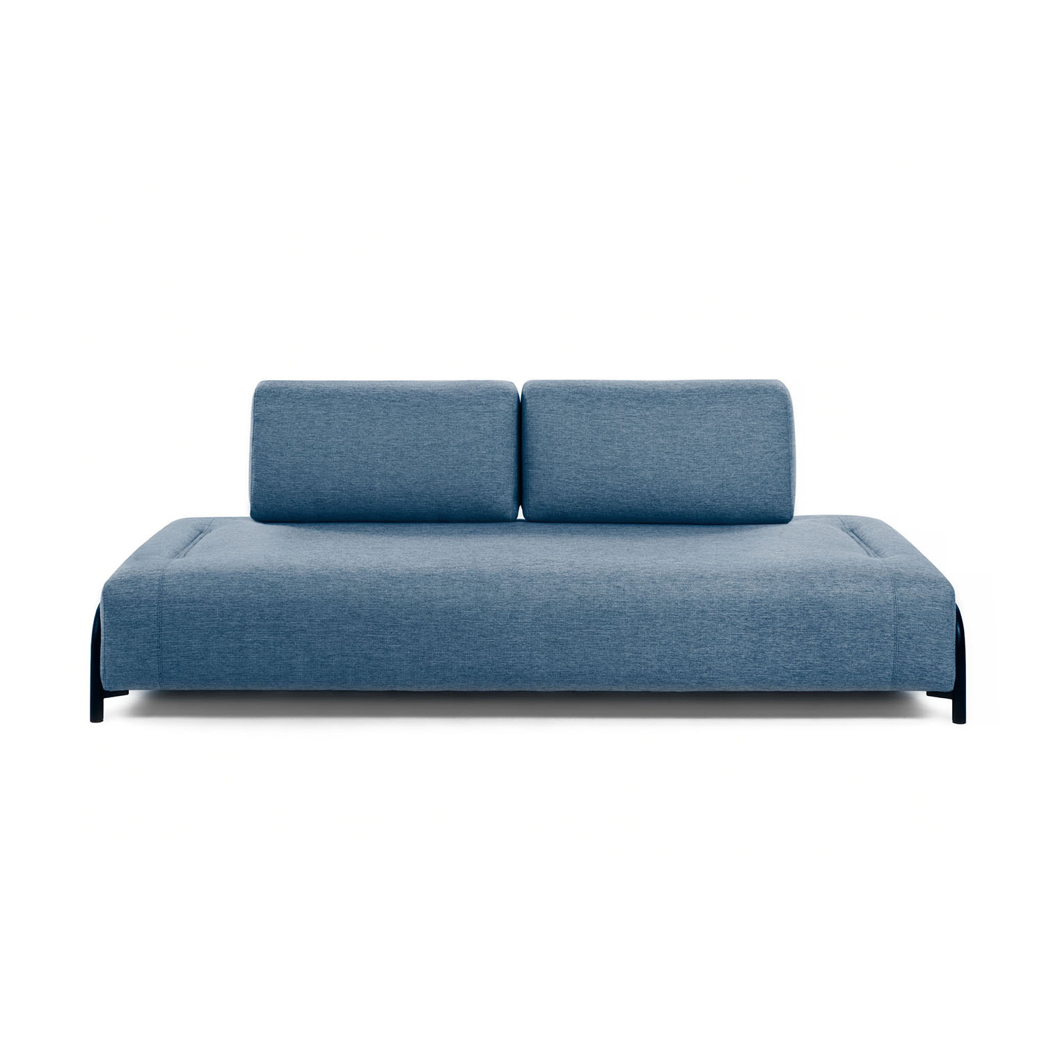 Compo 3 Pers. Sofa   Blå Stof Og Metal fra Laforma