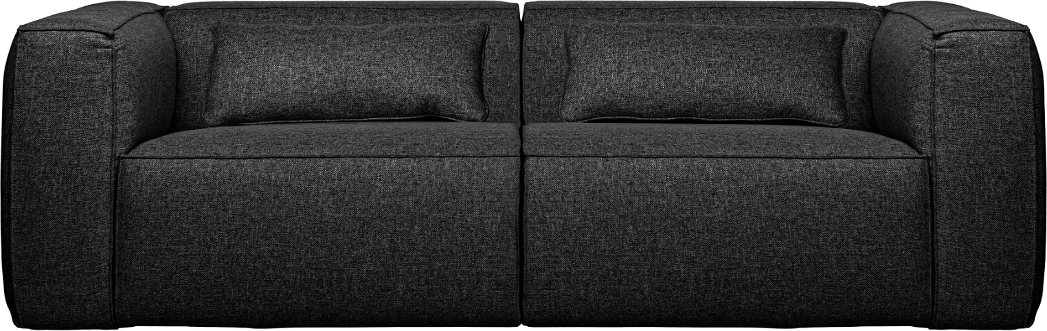 Bean, 3,5 Personers Sofa Med Stof Og Puder, Mørkegrå, H73x96x246 Cm fra Woood Exclusive