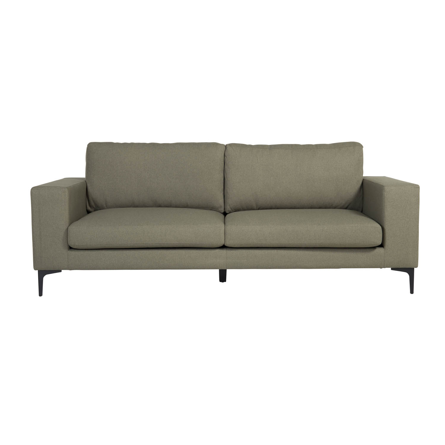 Bolero 3 Pers. Sofa   Grøn Polyester Og Sort Metal fra Venture Design