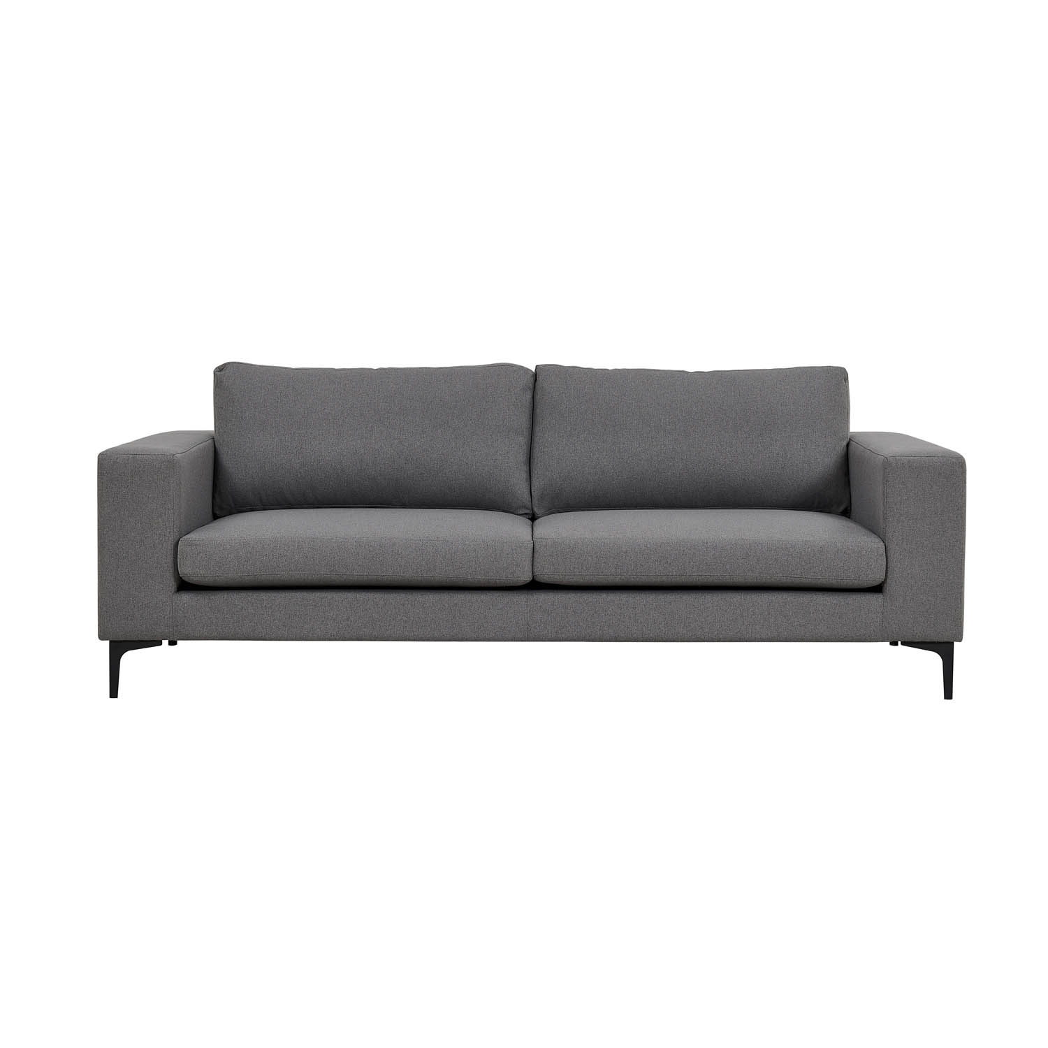 Bolero 3 Pers. Sofa   Grå Polyester Og Sort Metal fra Venture Design