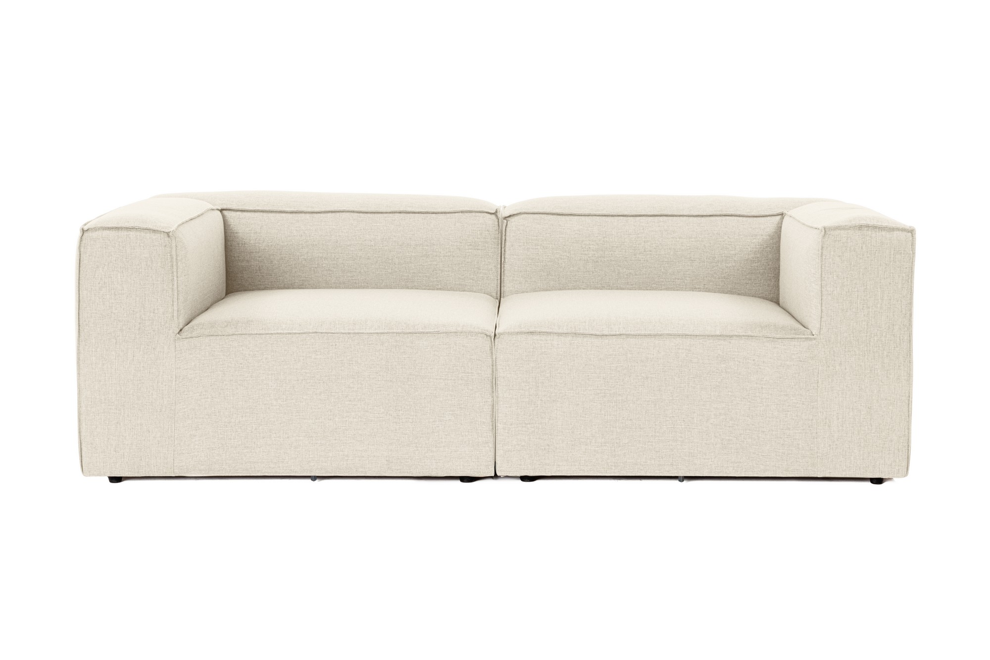 Fora 2 Pers. Sofa   Ecru Stof Og Plastik fra Nordvärk
