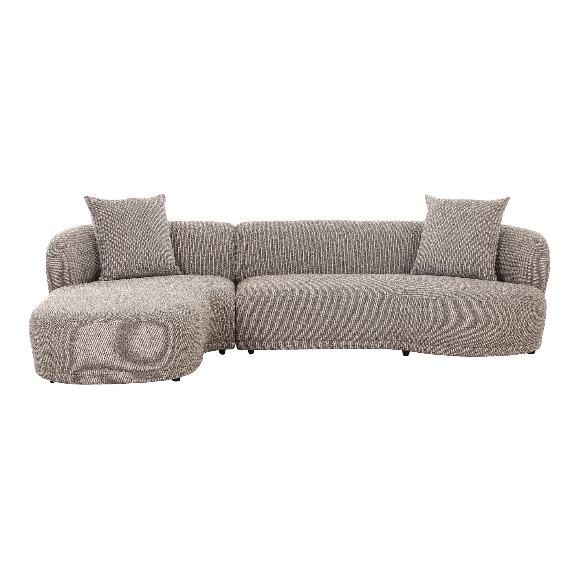 Kingston Sofa   Sofa Med 2 Puder, Venstrevendt, Brun, Hn1299 fra House Nordic