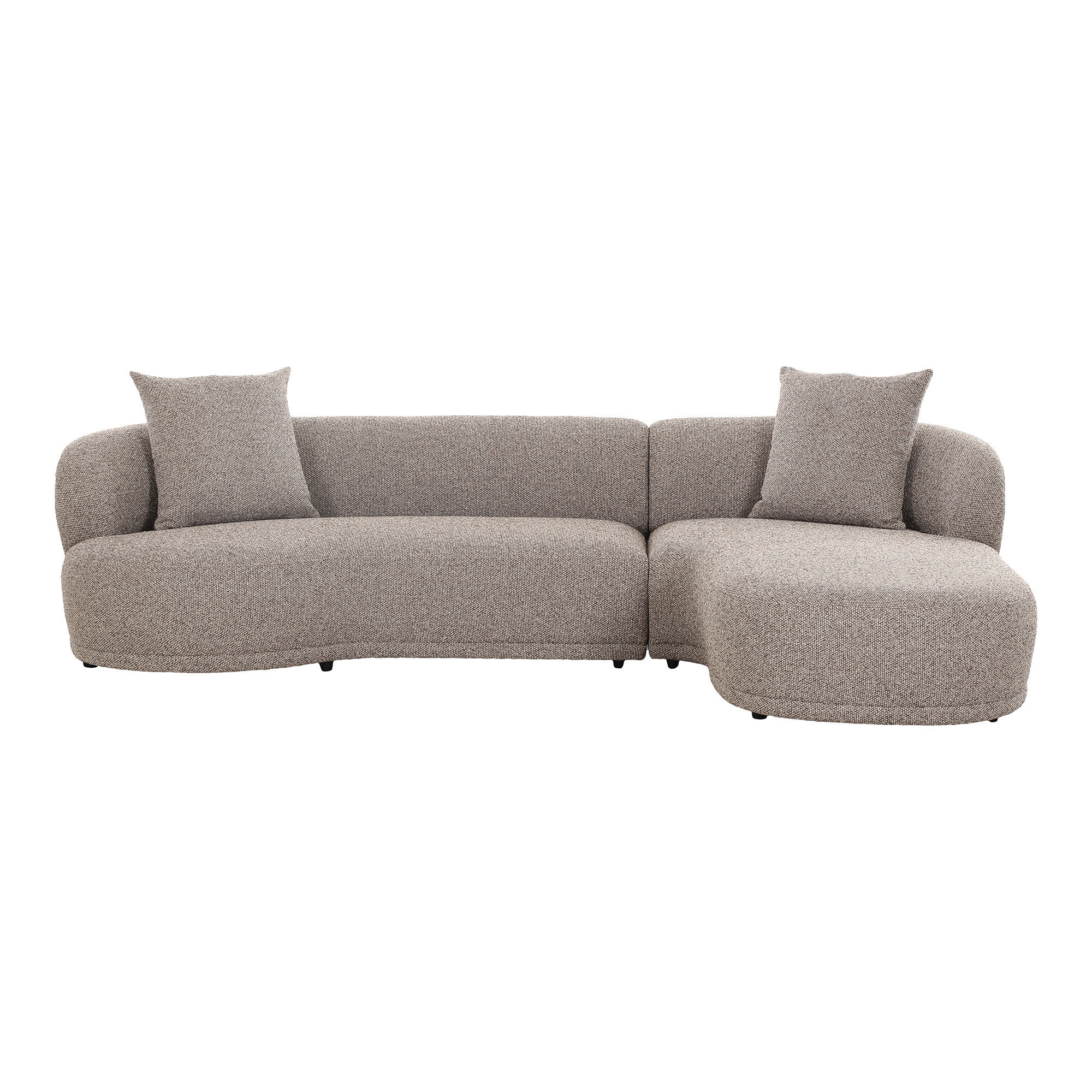 Kingston Sofa   Sofa Med 2 Puder, Højrevendt, Brun, Hn1299 fra House Nordic