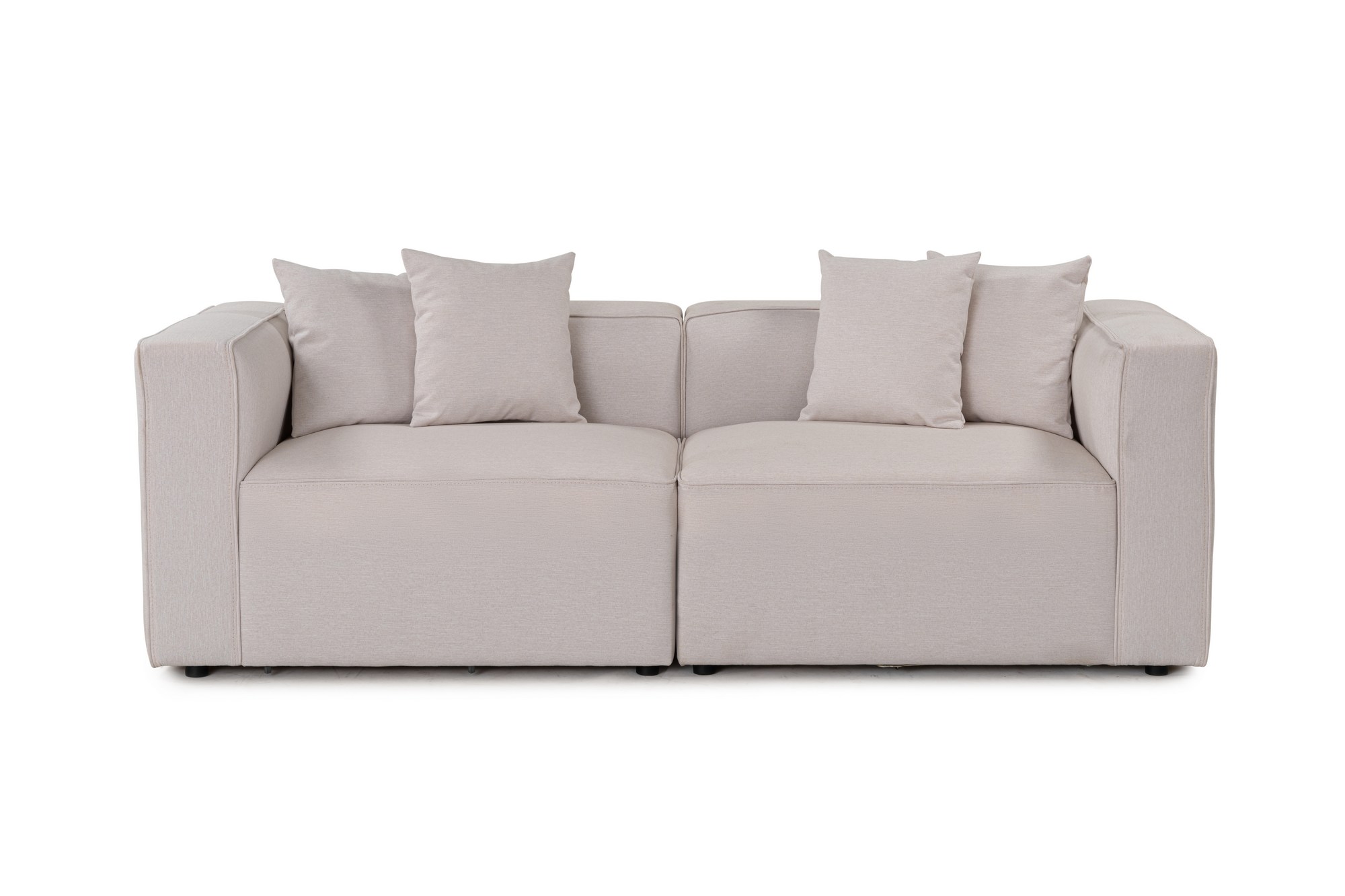 Mora  2 Pers. Sofa   Ecru Stof Og Plastik fra Nordvärk