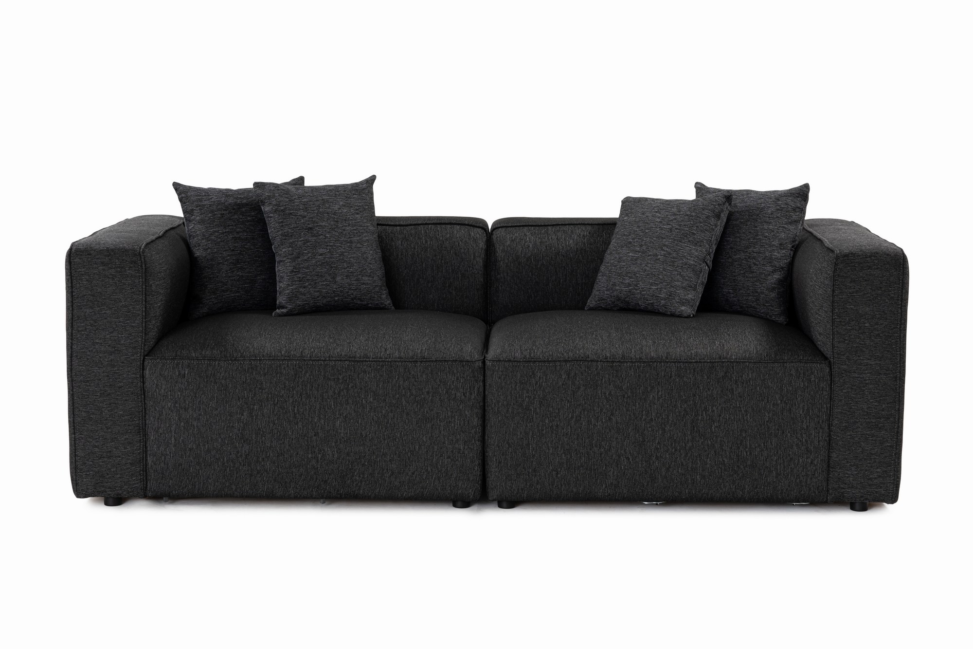 Mora  2 Pers. Sofa   Antracitgrå Stof Og Plastik fra Nordvärk