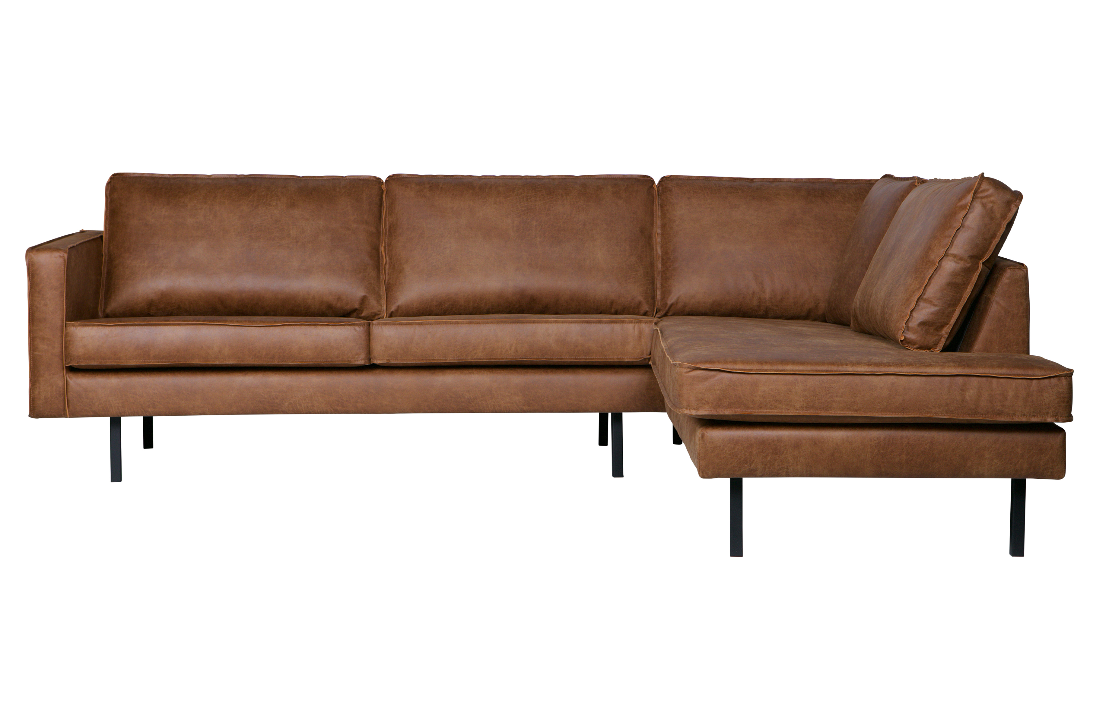 Rodeo Hjørnesofa, Højre   Cognac Stof fra Bepurehome