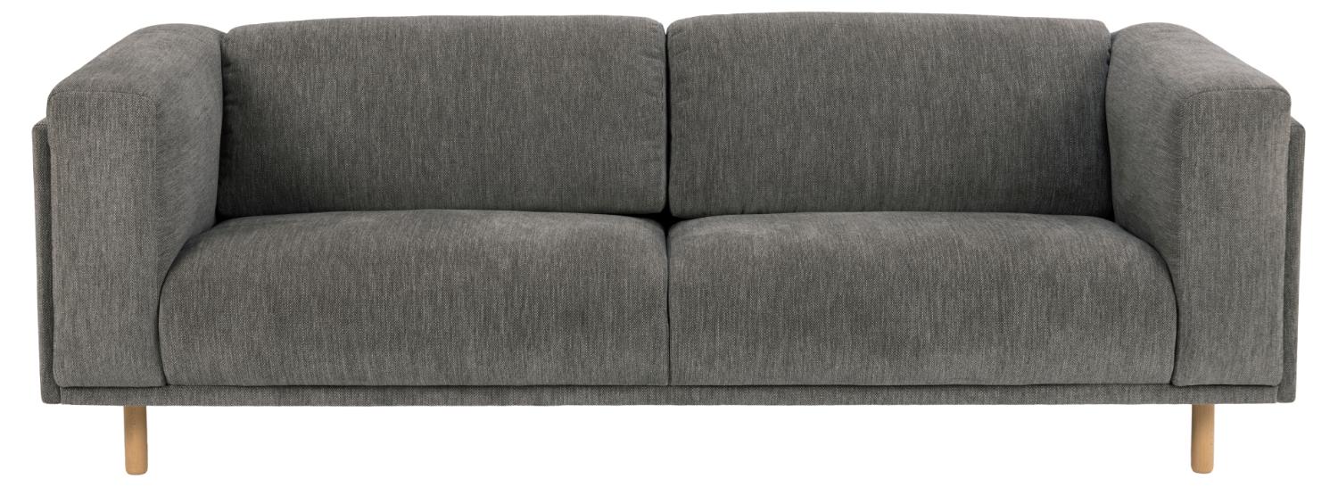 Elea 3 Pers. Sofa   Antracitgråt Stof Og Natur Bøg fra Sofakoncept