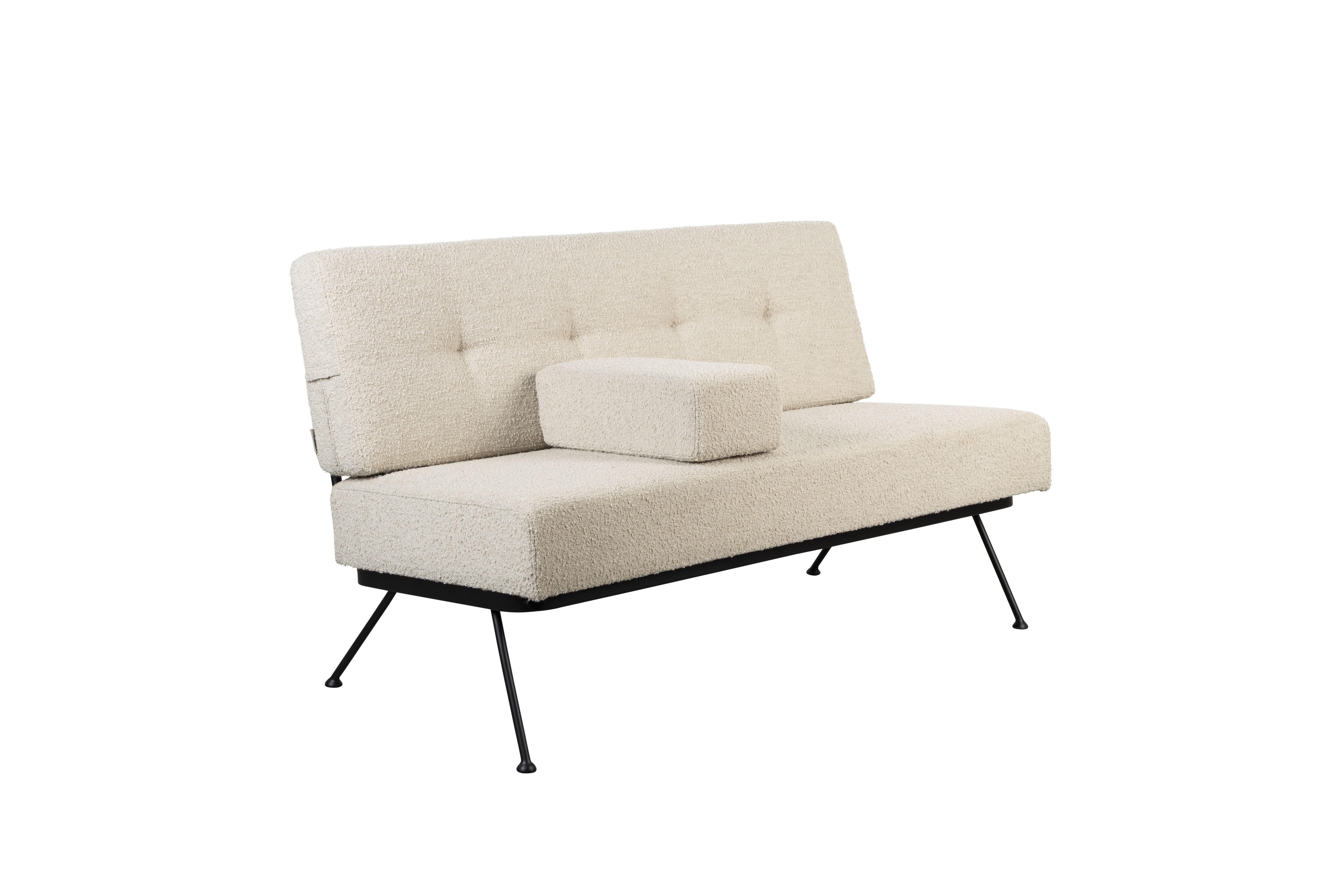 Bowie Sofa   Beige Polyester Og Stål fra Zuiver