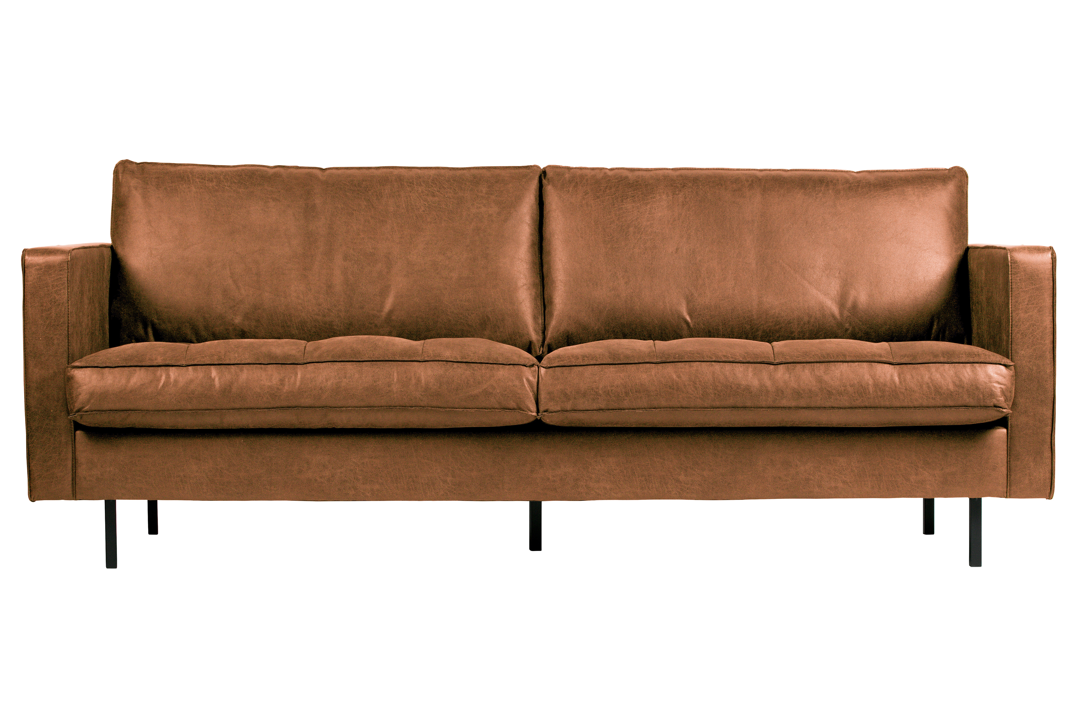 Rodeo 2,5 Pers. Sofa   Cognac Stof fra Bepurehome