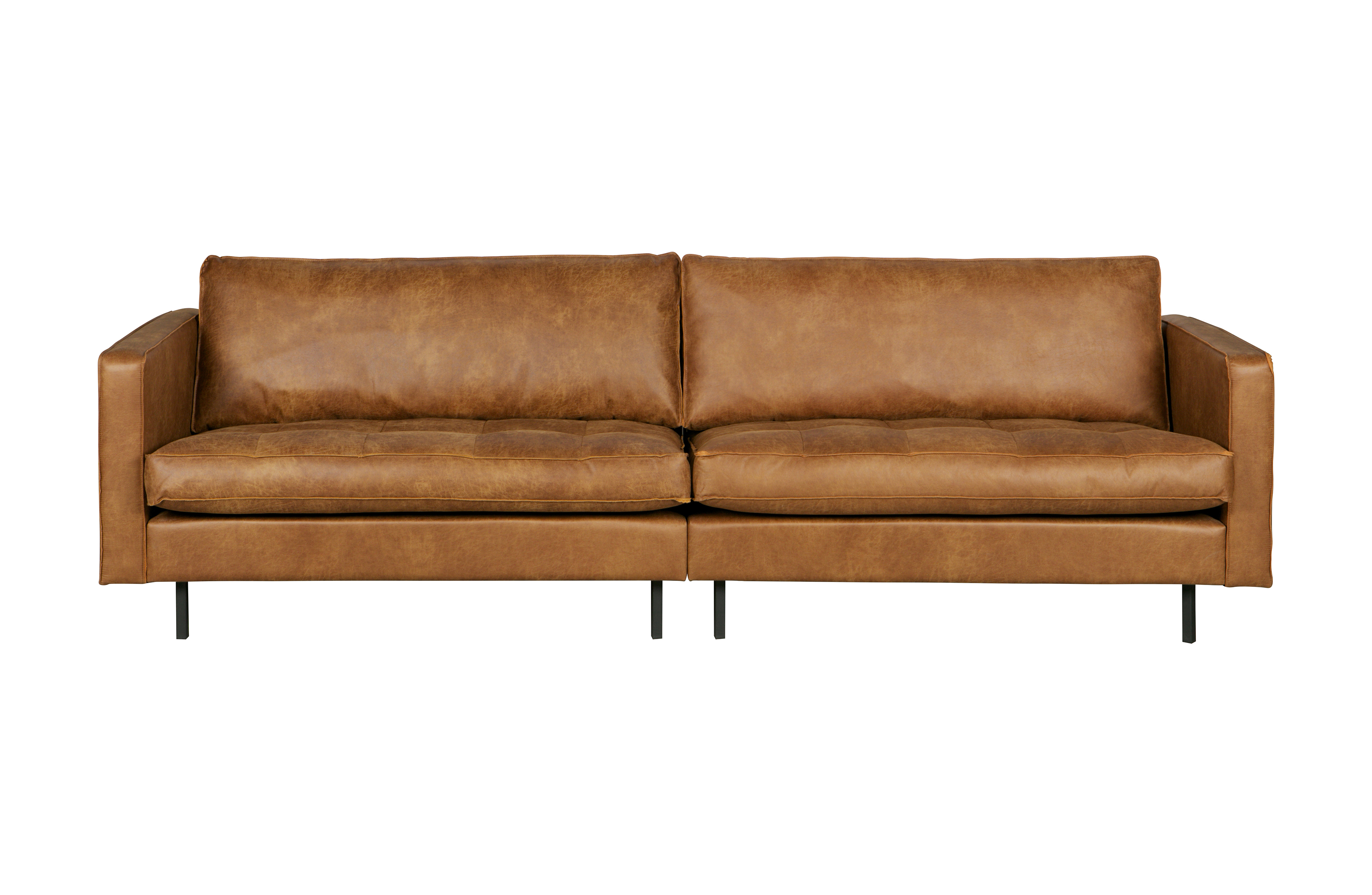 Rodeo 3 Pers. Sofa   Cognac Stof fra Bepurehome
