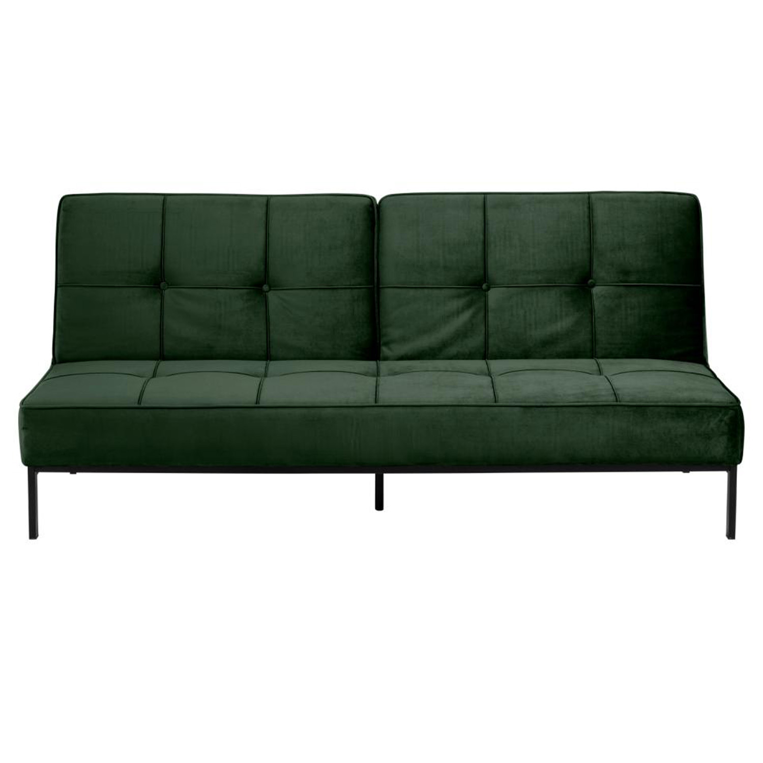 Perugia Sovesofa   Grøn Polyester Og Sort Metal fra Act Nordic