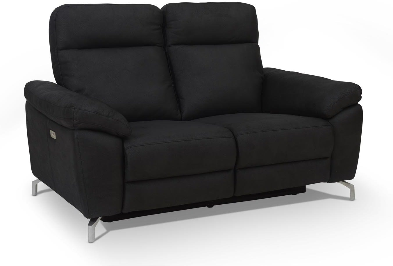 Edinburgh, 2 Personers Sofa, Sort, H101x162x96 Cm, Stof fra Raymond & Hallmark