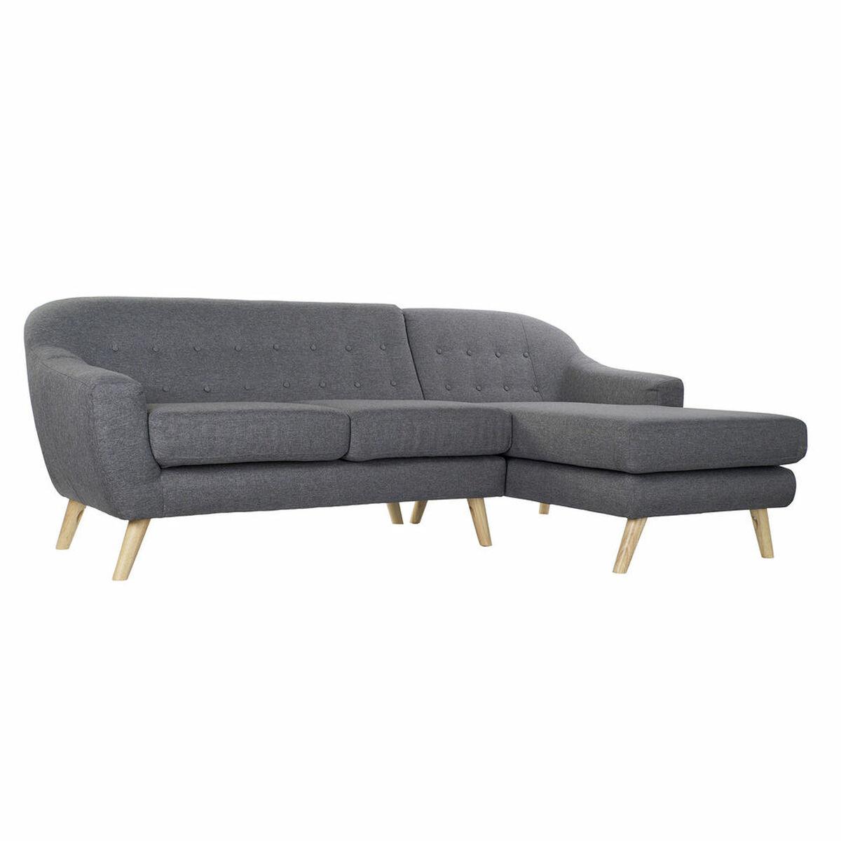 3 Personers Sofa 8424001799442 Grå Multifarvet Natur Træ Gummitræ Scandi 230 X 144 X 84 Cm fra Dkd Home Decor