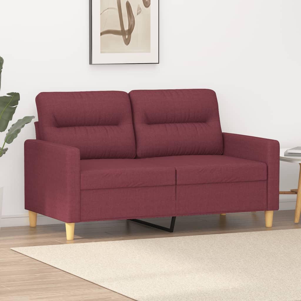 2 Personers Sofa 120 Cm Stof Vinrød fra Boligcenter