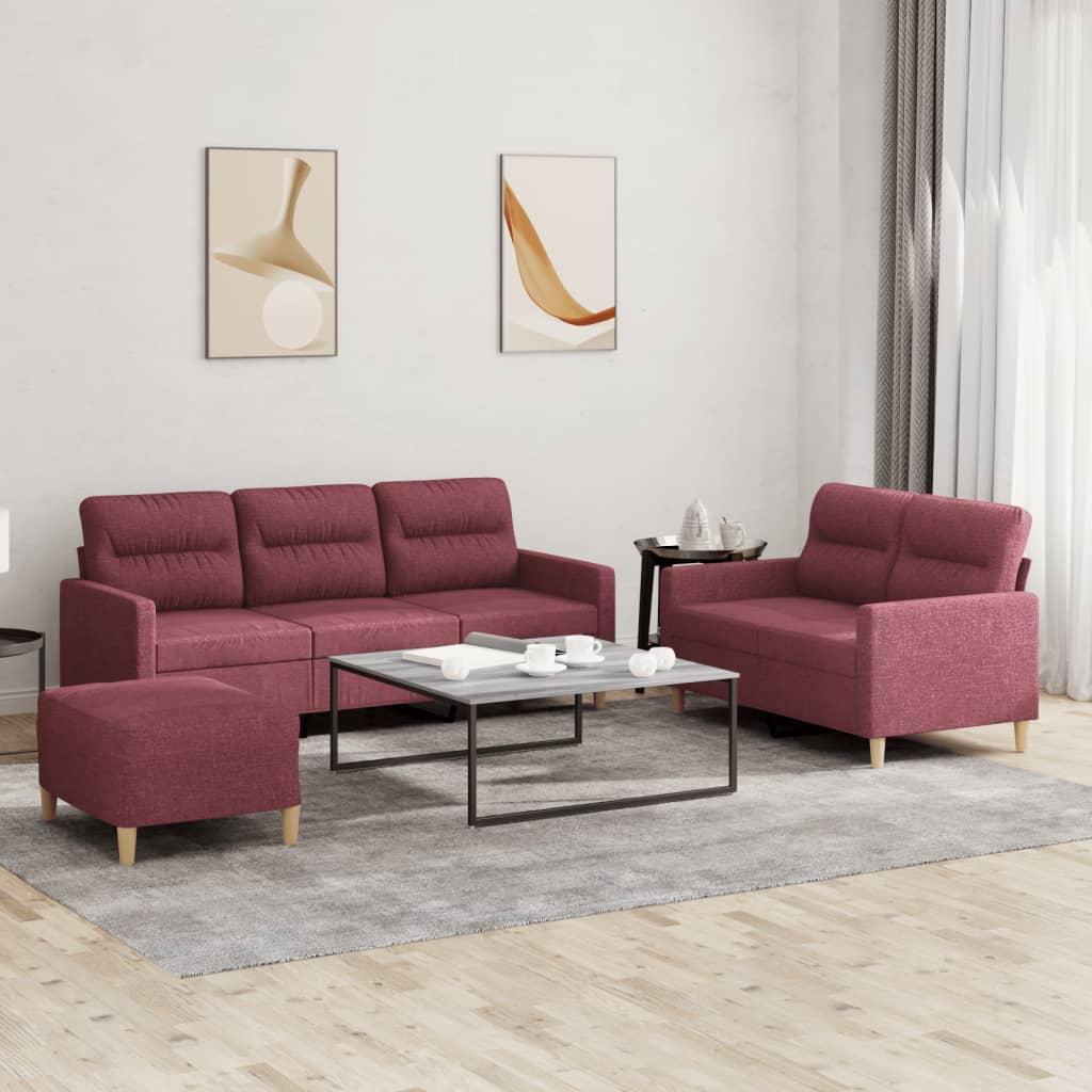 2 Personers Sofa Med Hynder Stof Vinrød fra Boligcenter