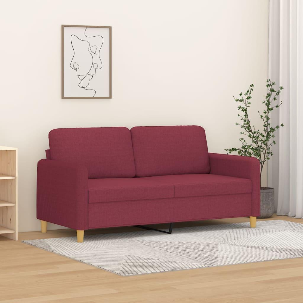 2 Personers Sofa 140 Cm Stof Vinrød fra Boligcenter