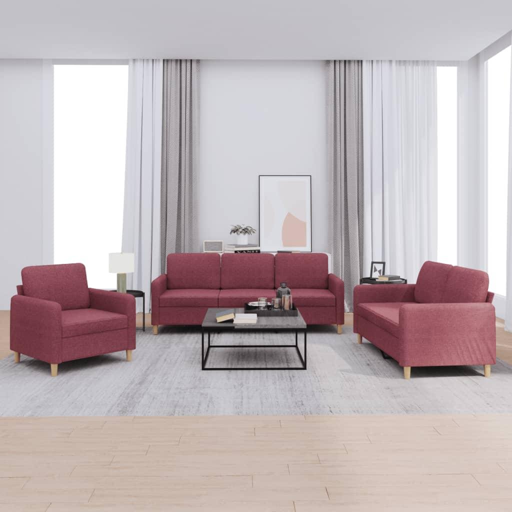 2 Personers Sofa Med Hynder Stof Vinrød fra Boligcenter