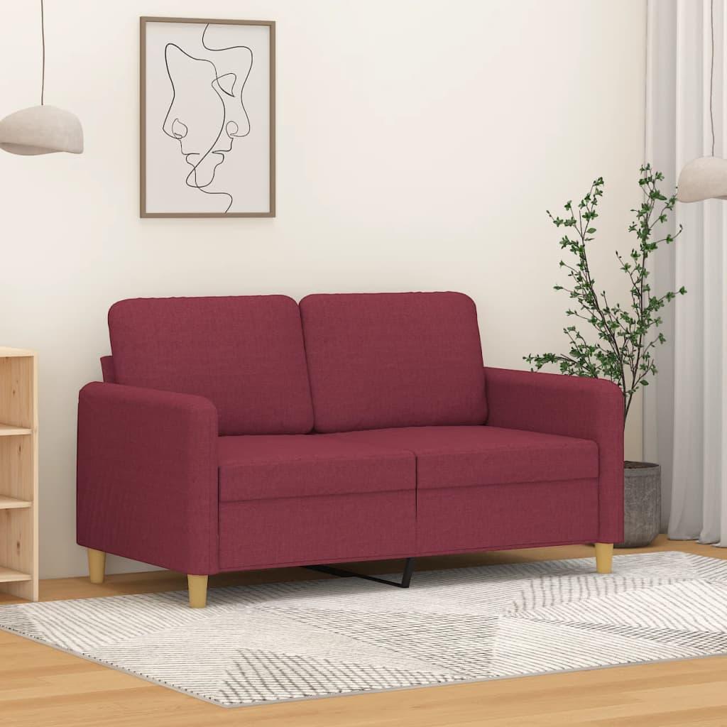 2 Personers Sofa 120 Cm Stof Vinrød fra Boligcenter