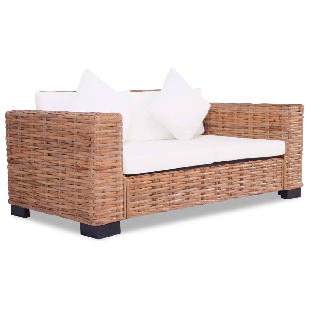 2 Personers Sofa Naturlig Rattan fra Boligcenter