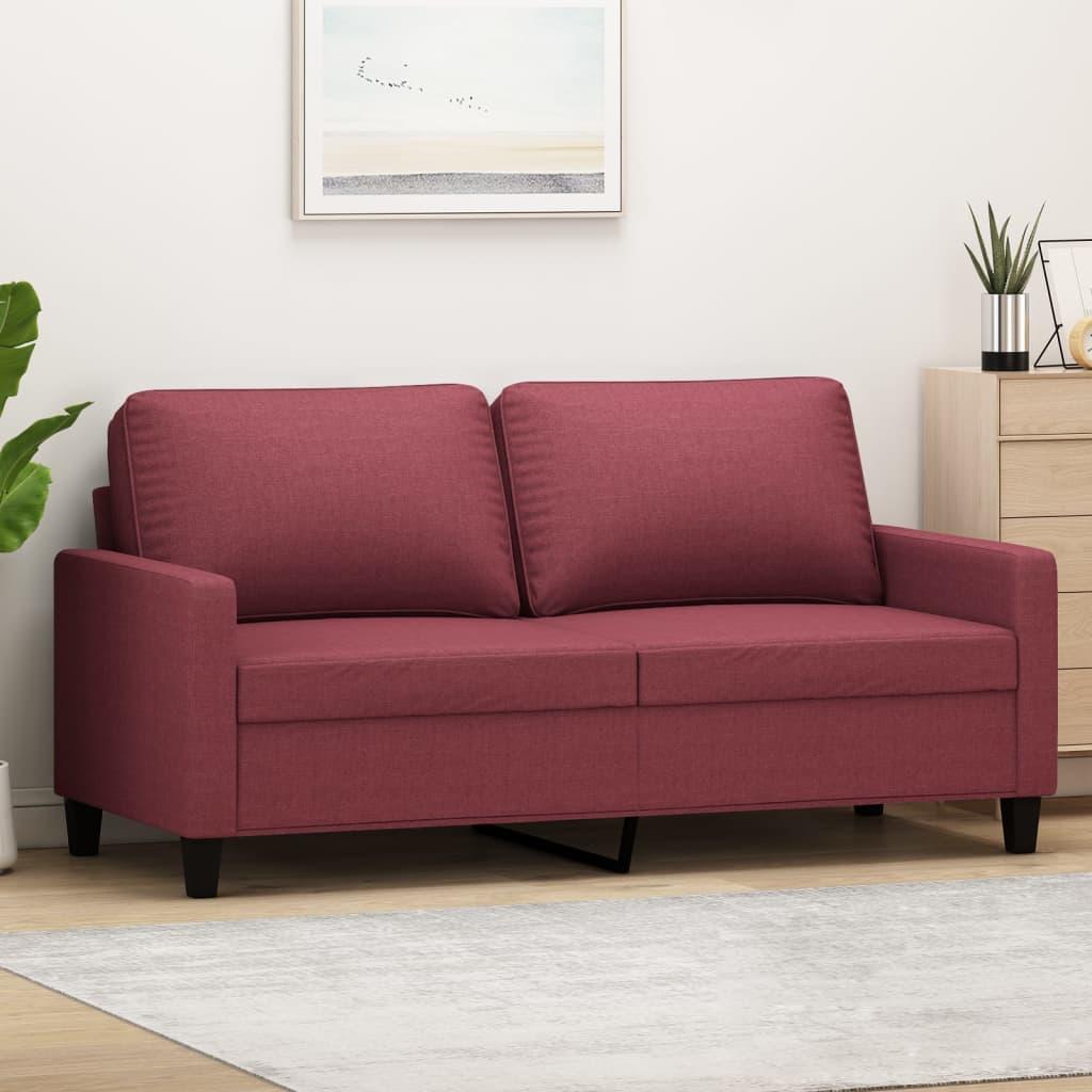 2 Personers Sofa 140 Cm Stof Vinrød fra Boligcenter