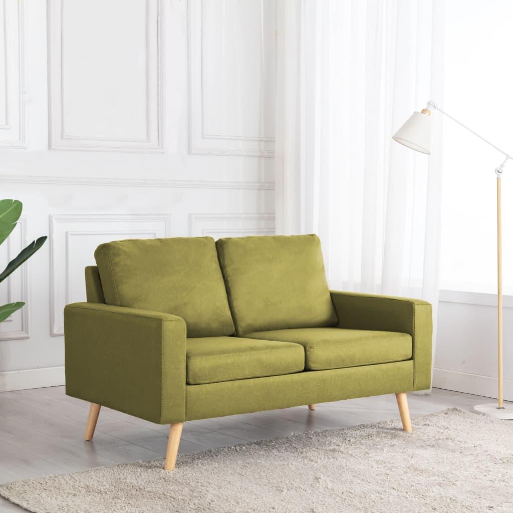 2 Personers Sofa Stof Grøn fra Boligcenter