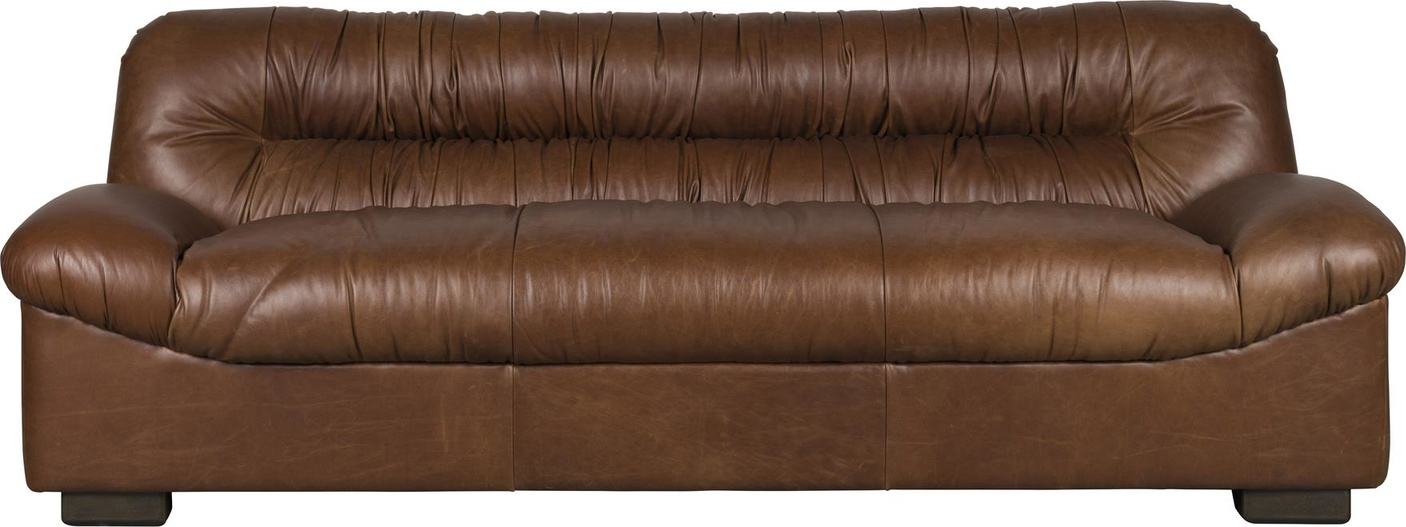 Douglas, Modulsofa, Kaffe, ægte Læder (l: 102,5 X H: 78 X B: 214 Cm.) fra Dutchbone