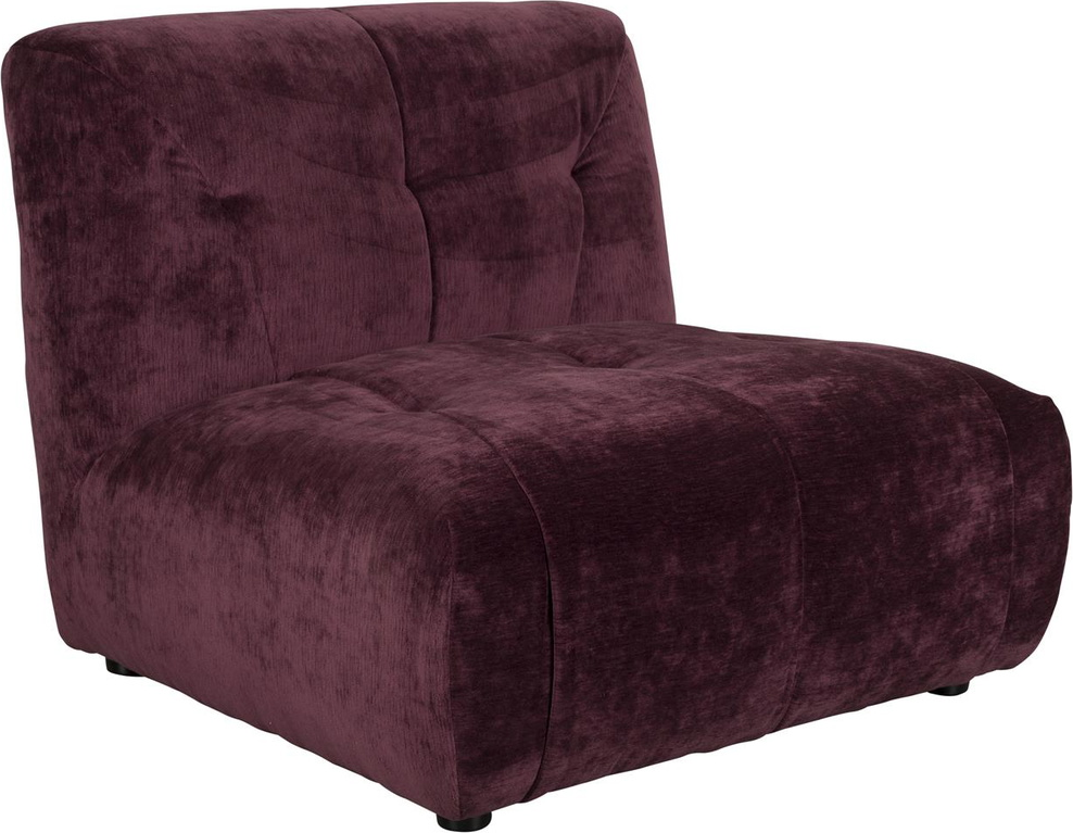 Giada, 1 Personers Sofa, Aubergine, Polyester (l: 91 X H: 76 X B: 92 Cm.) fra Dutchbone