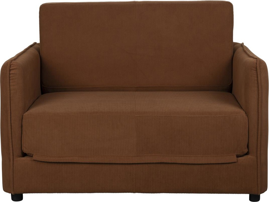 Sofabed, Sovesofa, Mørkebrun, Polyester (l: 89 X H: 78 X B: 110 Cm.) fra Studio White