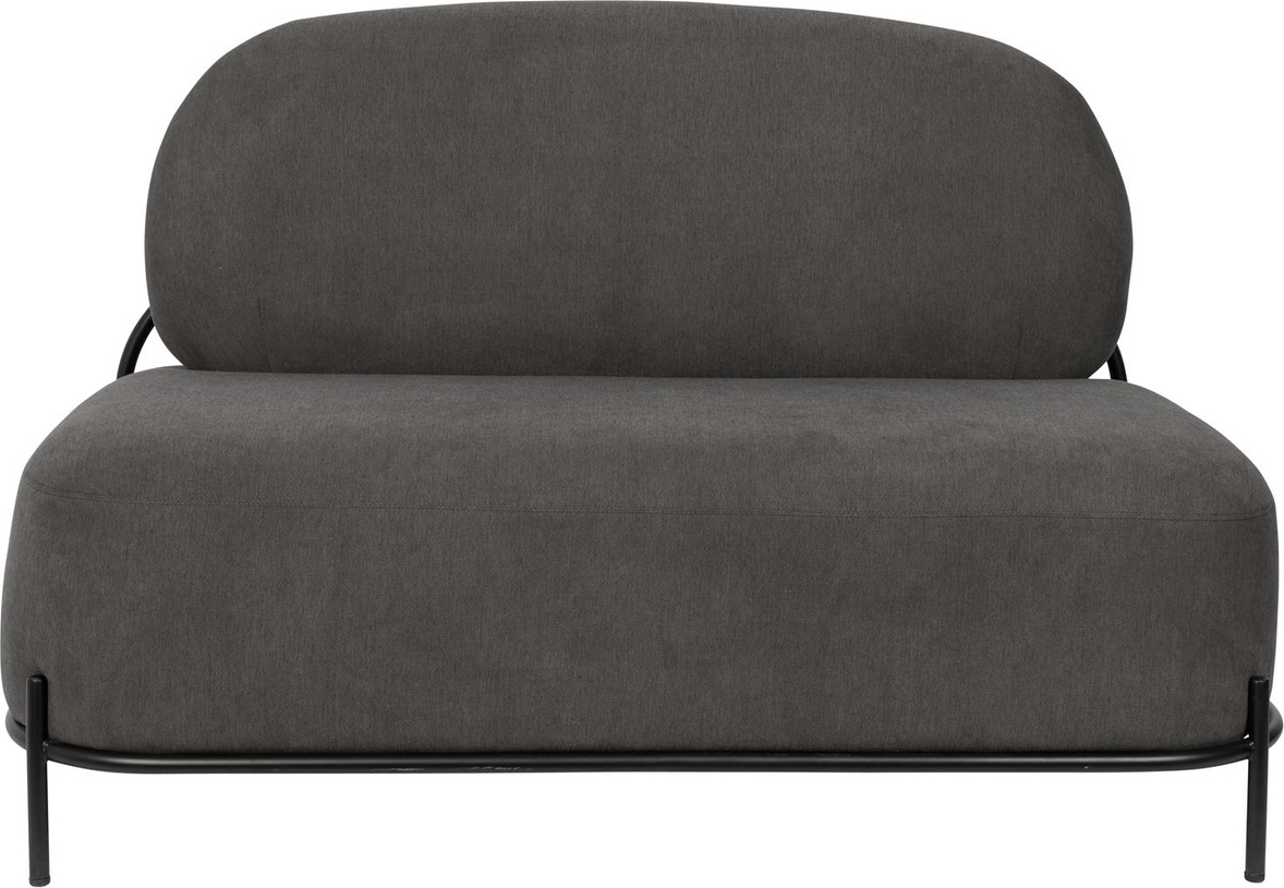 Polly, Loungesofa, Askegrå, Stof (l: 71,5 X H: 77 X B: 125 Cm.) fra Studio White