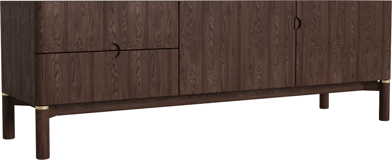 Arun, Tv Bord, Espresso, H55x160x46 Cm fra Nordique Design