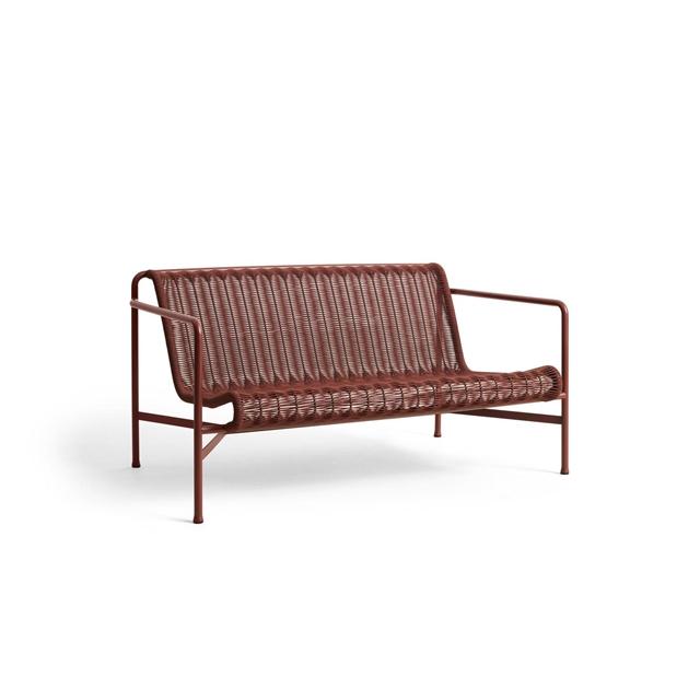 Palissade Cord Lounge Sofa Iron Red fra Hay