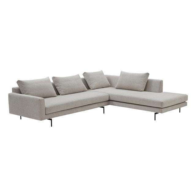Edge V2 Modulsofa 11+33 Soft 2 Sort fra Wendelbo
