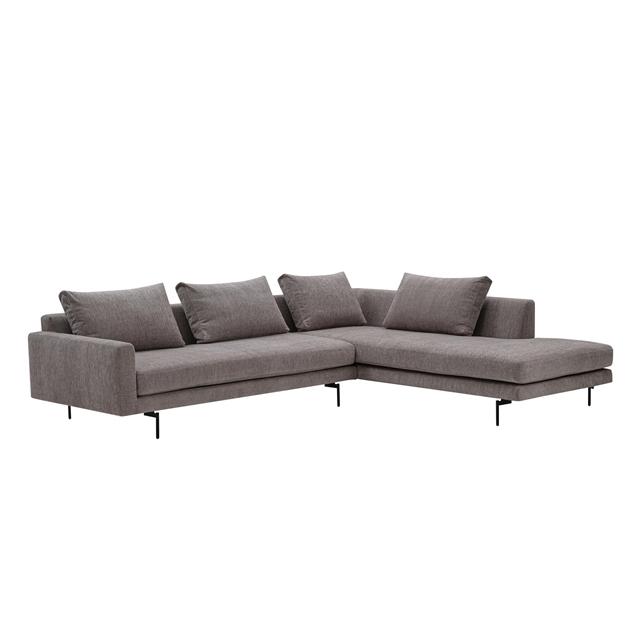 Edge V2 Modulsofa 11+33 Soft 3 Sort fra Wendelbo