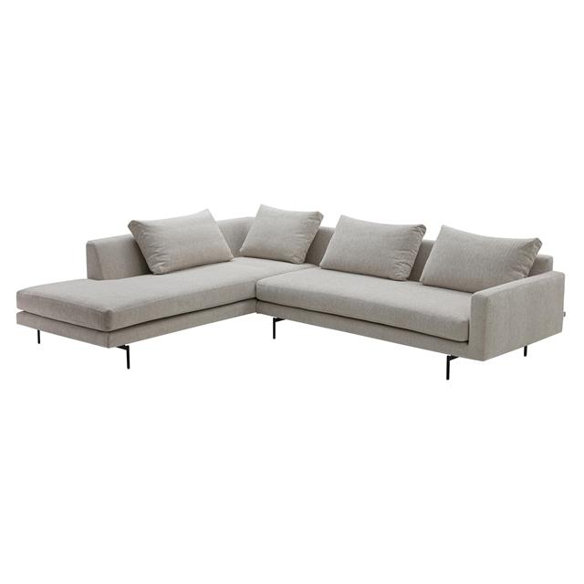 Edge V2 Modulsofa 12+34 Soft 2 Sort fra Wendelbo