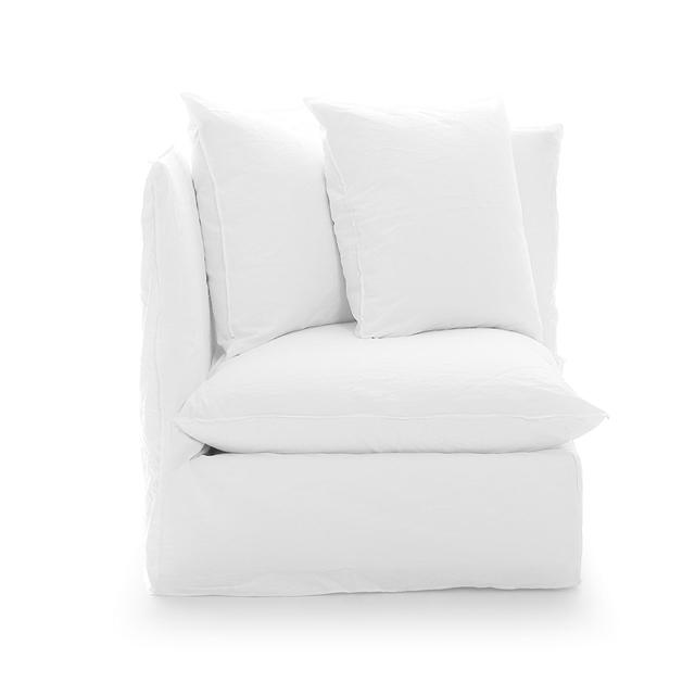 Ghost 07 Modul Sofa Hjørne Lino Bianco fra Gervasoni