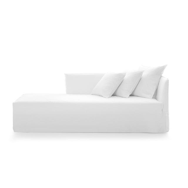 Ghost 20 R Chaise Lounge Lino Bianco fra Gervasoni
