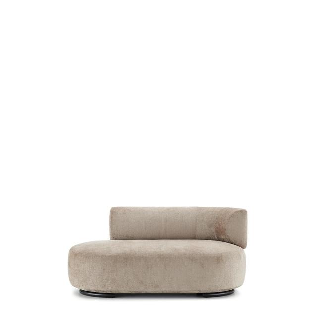 K Wait Dormeuse Sofa Højre Beige fra Kartell