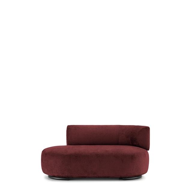 K Wait Dormeuse Sofa Højre Rød fra Kartell